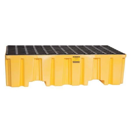 Eagle Mfg Spill Pallet, 66 gal Spill Capacity, 2 Drums, 4,000 lb Load Capacity, Polyethylene 1620ND