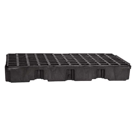 Eagle Mfg Spill Deck, 30 gal Spill Capacity, 2 Drums, 5,000 lb Load Capacity, Polyethylene 1632B