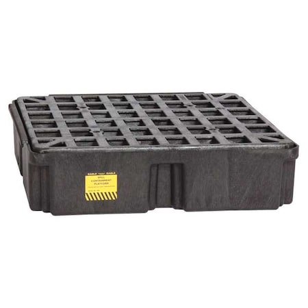 Eagle Mfg Spill Deck, 15 gal Spill Capacity, 1 Drums, 2,000 lb Load Capacity, Polyethylene 1633B