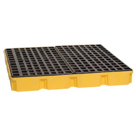 Eagle Mfg Spill Deck, 60 gal Spill Capacity, 4 Drums, 10,000 lb Load Capacity, Polyethylene 1635D