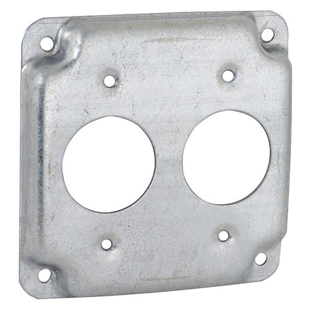 Bell Outdoor Box Cover, Old Work Box Type, 2 Gang, Steel, Receptacle Cover Type 807C