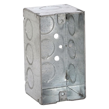 Bell Outdoor Electrical Box, 16.5 cu in, Wall Box Type, 1 Gang, Steel, Rectangular Shape 8670