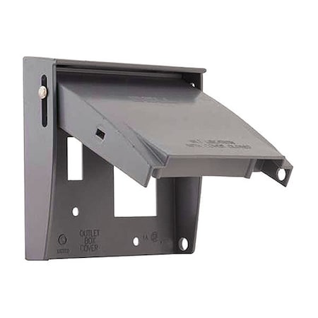 Bell Outdoor Extension, 2 Gangs, Aluminum, Cover Box Type 5043-0