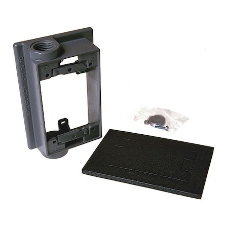 Bell Outdoor Swing Arm Extension Adapter, 1 Gang, Aluminum, Extension/Adapter Box Type 5413-0