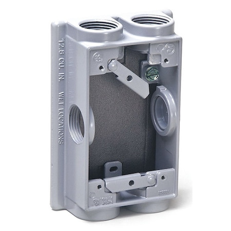 Bell Outdoor Swing Arm Extension, 1 Gang, Aluminum, Extension/Adapter Box Type 5414-0