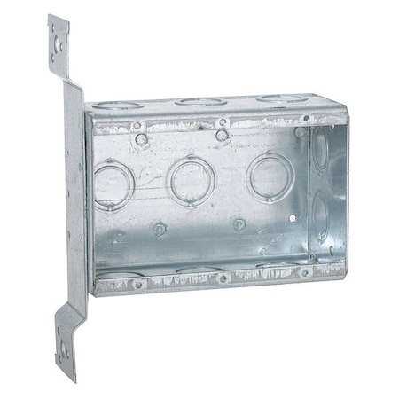Bell Outdoor Electrical Box, 47.8 cu in, Switch Box Type, 3 Gangs, Steel, Rectangular Shape 686