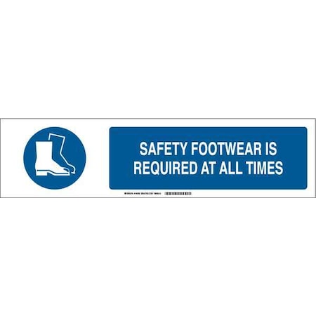 Brady Slider Insert, Safety Footwear is Rquired 140780