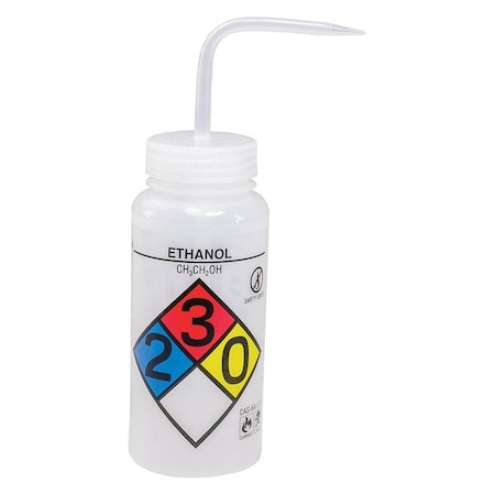 Sp Scienceware Wash Bottle 16 oz., Bottle Material: LDPE, PK4 F11816-0019