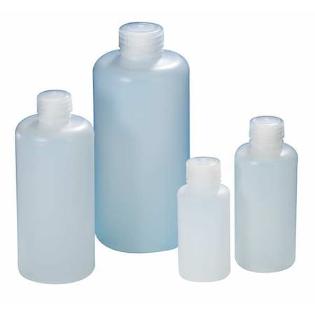 Zoro Select Bottle, Narrow, 4 Oz, HDPE, PK300 10620-9015