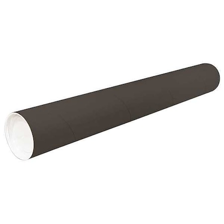 Crownhill Mailing Tube, 36inLx2in.dia, Black, PK50 P2036BL