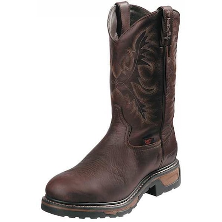 Tony Lama Boot Co Size 7 Men's Pull On Steel Work Boots, Brown TW1057