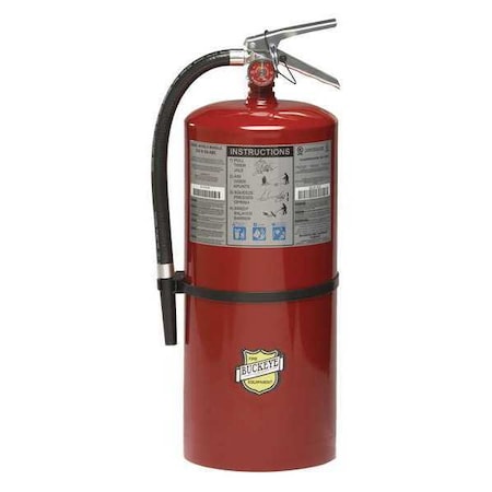 Buckeye Fire Equipment Fire Extinguisher, 20 lb. 10A:120B:C, Monoammonium Phosphate, 20 lb. Extinguisher Capacity 12120