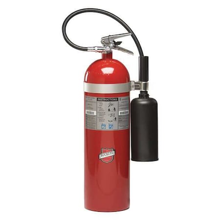 Buckeye Fire Equipment Fire Extinguisher, 15 lb Capacity, Class BC , UL Rating10B:C , Carbon Dioxide 46100