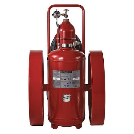 Buckeye Fire Equipment Wheeled Fire Extinguisher, 300 lb Capacity, Class BC , UL Rating320B:C , Potassium Bicarbonate 32320