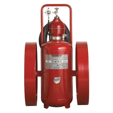 Buckeye Fire Equipment Wheeled Fire Extinguisher, 300 lb Capacity, Class ABC , UL Rating30A:320B:C , Monoammonium Phosphate 32120