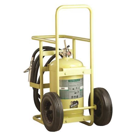 Buckeye Fire Equipment Wheeled Fire Extinguisher, 65 lb Capacity, Class ABC , UL Rating4A:60B:C , Halotron 76500