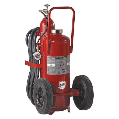 Buckeye Fire Equipment Wheeled Fire Extinguisher, 125 lb Capacity, Class ABC , UL Rating30A:240B:C , Monoammonium Phosphate 31120