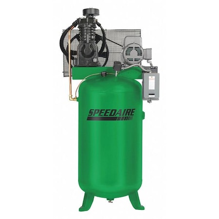 Speedaire Elec. Air Compressor, 2 Stage, 5HP, 16.6CFM 35WC42