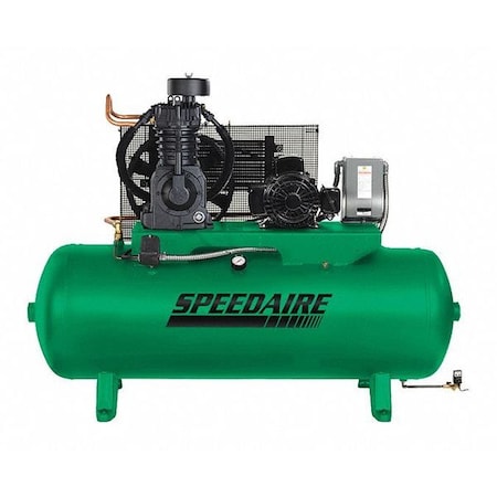 Speedaire Elec. Air Compressor, 2 Stage, 5HP, 16.6CFM 35WC44