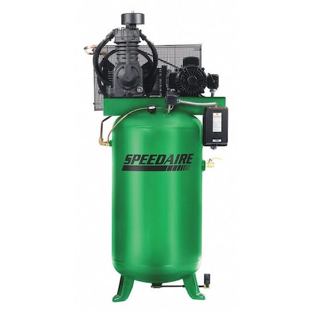 Speedaire Elec. Air Compressor, 2 Stage, 5HP, 16.6CFM 35WC45