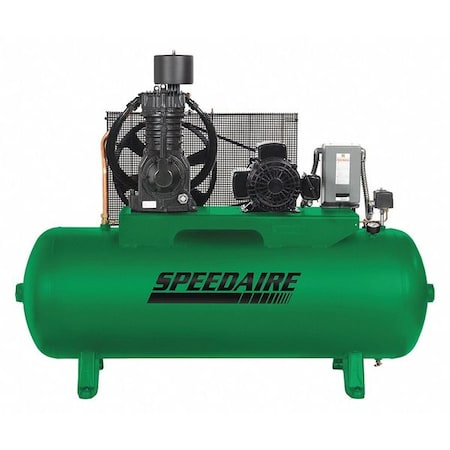 Speedaire Elec. Air Compressor, 2 Stage, 7.5HP, 24CFM 35WC49