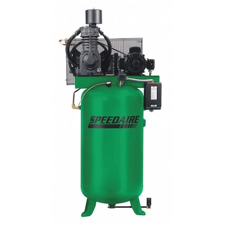 Speedaire Elec. Air Compressor, 2 Stage, 7.5HP, 24CFM 35WC51