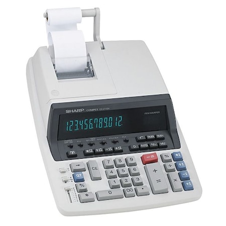 Sharp Commercial Calculator, Printing, 12 Digit SHRQS2770H