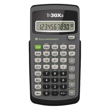 Texas Instruments Scientific Calculator, LCD, 10 Digit TEXTI30XA