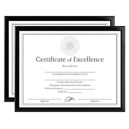 Dax Document Frame, 8-1/2x11 In, Black, PK2 DAXN17000NTP