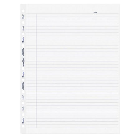 Blueline Loose Leaf, Refill, 11 x 9-1/16 In, PK50 REDAFR11050R