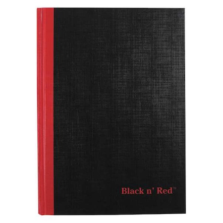 Black N Red 8-1/4" x 5-7/8" Black Casebound Notebook JDKE66857
