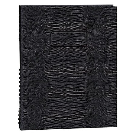 Blueline 11 x 8-1/2" Black College/Margin Executive Notebook REDA10200EBLK