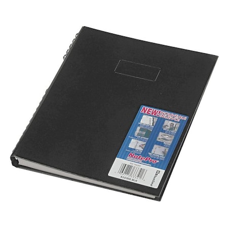 Blueline 11 x 8-1/2" Light Blue College/Margin Notebook, 150 Pg REDA10300BLK