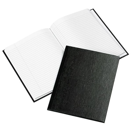 Blueline 9-1/4 x 7-1/4" Black College/Margin Executive Notebook, 75 Pg REDA7BLK