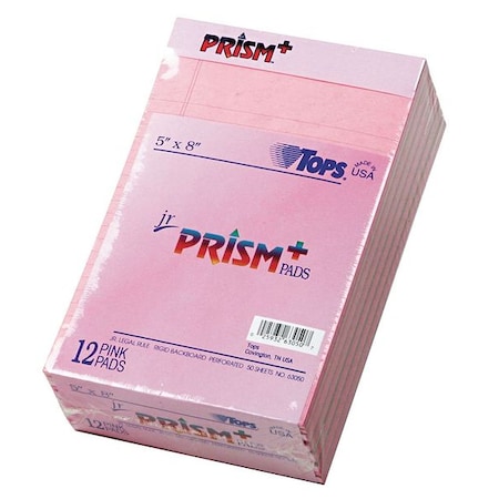 Tops 5 x 8" Colored Writing Pad, Pk12 TOP63050