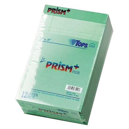 Tops 5 x 8" Colored Writing Pad, Pk12 TOP63090