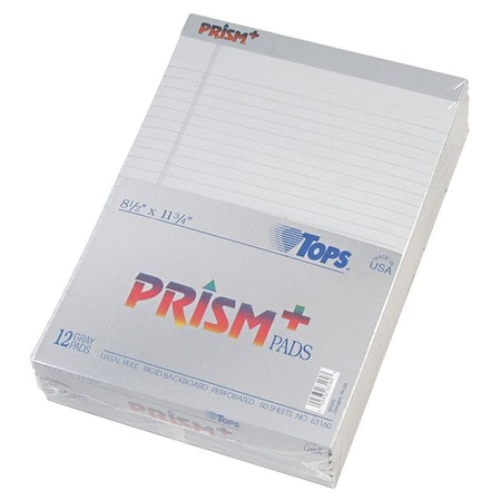 Tops 8-1/2 x 11-3/4" Colored Writing Pad, Pk12 TOP63160