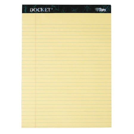 Tops 8-1/2 x 11-3/4" White Legal Ruled Perforated Pad, 50 Pg, Pk12 TOP63400