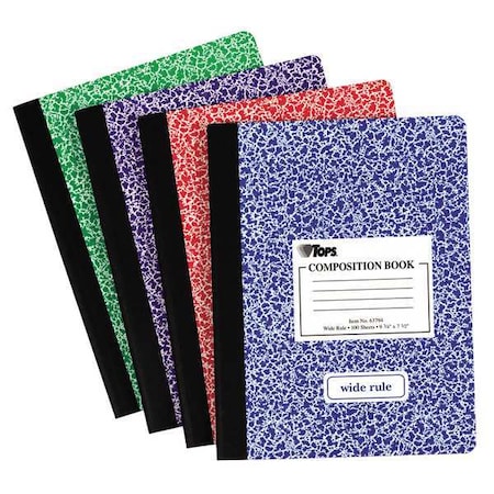 Tops 9-3/4 x 7-1/2" Sewn Composition Book, 100 Pg TOP63794