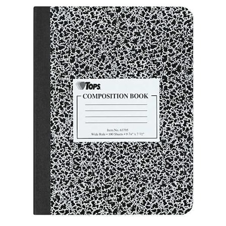 Tops 9-3/4 x 7-1/2" Sewn Composition Book, 100 Pg TOP63795
