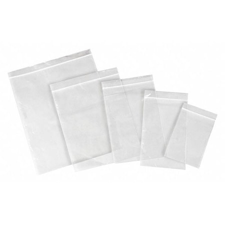 Hcs Reclosable Bag, Zip Seal, 12 in L, 10 in W, 2 mil Thick, Low Density Polyethylene (LDPE), Clear HCS7015