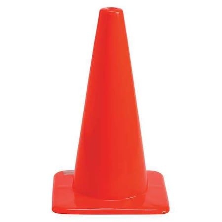 Brady Traffic Cone, Vinyl, Non-Reflective, 18 Height, Orange 80111