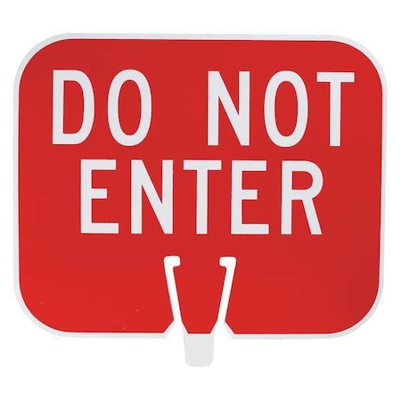 Brady Traffic Cone Sign, 10 1/2 in H, 12 3/4 in W, 80117 80117