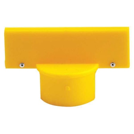 Brady Post Sign Adapter, , Polyethylene Yellow, 2 1/2 in L 80959