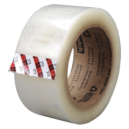 Scotch Carton Sealing Tape, Clear, 2-53/64in, PK24 371