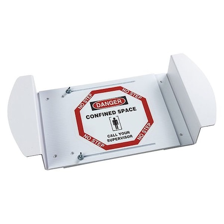 Brady Manhole Cover Sign, Polyester, Octagon, Confined Space Call Your Supervisor 47198