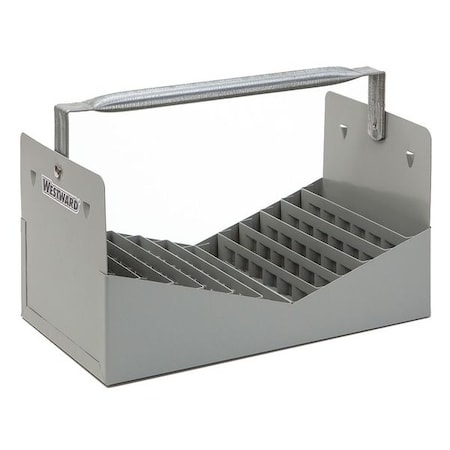 Westward WESTWARD Nipple Caddy, Steel, Gray, 12-1/2 in W x 7 in D x 6-1/2 in H 35XR77