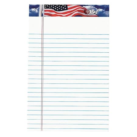 Tops 5 x 8" American Pride(TM) Writing Pad, Pk12 TOP75101