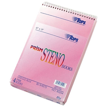 Tops 6 x 9" Prism(TM) Steno Notebook, Pk4 TOP80254