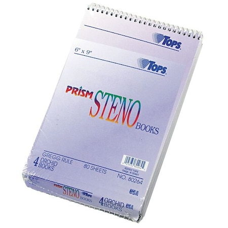 Tops 6 x 9" Prism(TM) Steno Notebook, Pk4 TOP80264